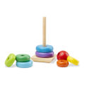 Wooden rainbow ring Tower | Wooden Stack Toy Rainbow Tower |Educational Toys. 