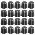 20Pcs Rotary Knob for 6mm Diameter D Type Shaft Guitar Volume Knob.. 