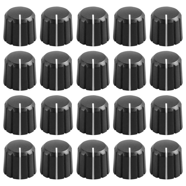 20Pcs Rotary Knob for 6mm Diameter D Type Shaft Guitar Volume Knob.