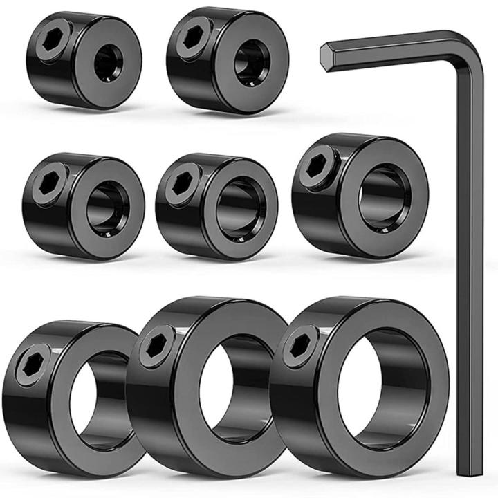 Drill Stop Bit Collar Set 9PCS Adjustable Drill Depth Stop Collar Limit Ring with Carbon Steel Set for Drill Bits Daraz.pk
