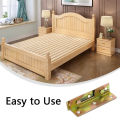 4 Sets Metal Bed Bracket Bed Frame Fixing Connecting Furniture Rail Hook Brackets Hinge Fitting Connector Lock Hardware. 