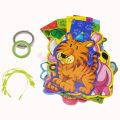 JUNGLE THEME CUTOUTS BANNER - PACK OF 20 HANGING CUTOUTS - JUNGLE THEME BIRTHDAY PARTY DECORATION. 