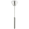 New Hand Pressure Semi-automatic Stainless Steel Egg Beater Self Turning Cream Utensils Whisk Manual Mixer Kitchen Cooking Tools. 