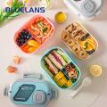 Double-layer Lunch Box Portable Leak-proof Bento Box with Sauce Container Ideal for Office School Lunches Food Storage Box. 