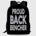 Back Bencher Backpack for College School Proud Boys and Girls Bag at CustomizeGiftsPK. 