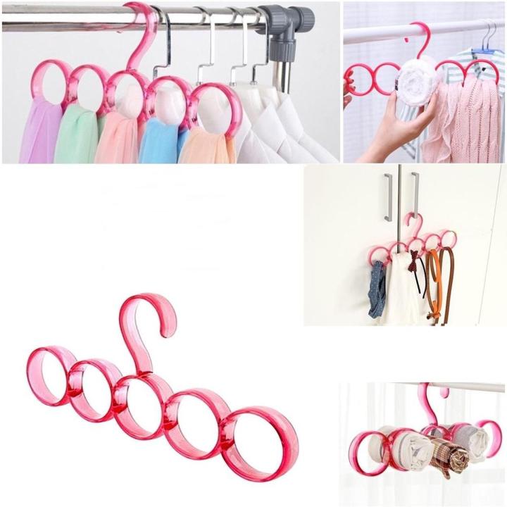 Acrylic Plastic Girl Scarf Dupatta Belt Storage Wardrobe Hanger