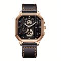 Square Men's Watch, Mecha Style Sports Casual Outdoor Wrist Watch, Ideal choice for Gifts. 