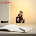UJIOM Adult Furry Wall Sticker Helluva Boss Loona Sticker Bedroom Decal Bathroom Waterproof and Scratchproof Decoration. 