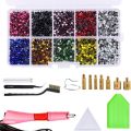 2000Pcs DIY Rhinestone Set Rhinestone Setter Glue Tool Jewelry Accessories Tweezers Manual DIY Rhinestone Set (US Plug). 