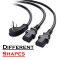Y Shape Power Cable 2 in 1 for PC and Workstations -  High Quality Y Power Cord Power Splitter Cable for Computers and Monitors - 2 in 1 Power Cable for Computer 100% Pure Copper Cable - Power Cord Cable 2 in 1. 