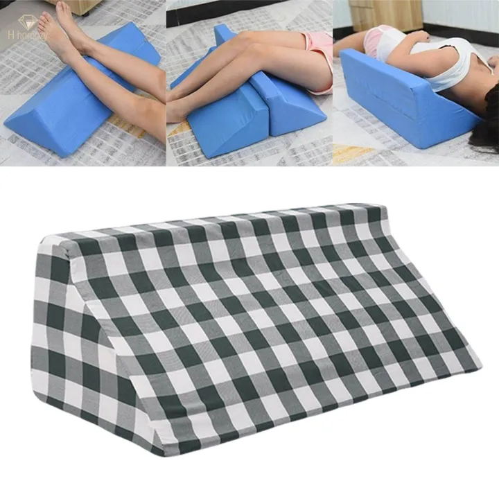 Pillow%20Wedge%20Back%20Positioning%20Pillow%20Slanted%20for%20Disable%20Seniors%20Green%20Lattice%20-%20Image%205