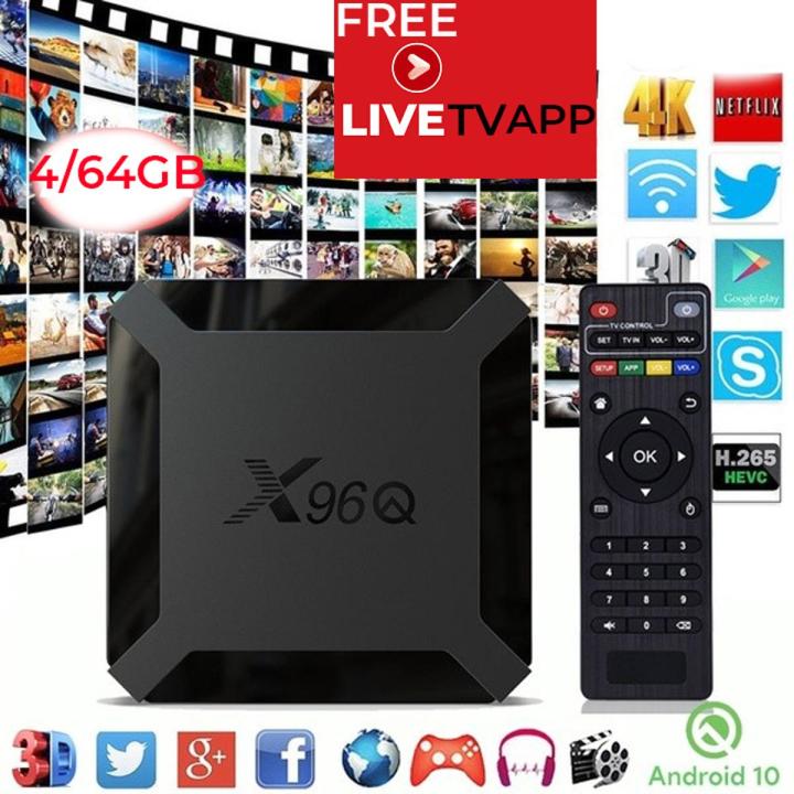X96Q - 4GB+64GB - Android 11 - 4K - Smart Android Tv Box