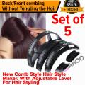 Hair Puff Maker Comb Set Hair Accesories Set Pack of 5 Puff Maker Backcombing Puff Front Puff For All Hair Styling At Your Home. 