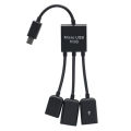 3 In1 Micro USB OTG Adapter Cable Micro USB Male To USB Female Adapter USB Hub For Smartphone Computer Tablet 3 Port Creek. 