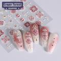 Green forest Nail Art Sticker Flower Design Embossed Slider 5D Nail Decal. 