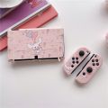 Nintendo Switch OLED Case Fashion Animation Theme Pink Style Balloon Cute Dog Casing Game Console Handle Protector Cover. 