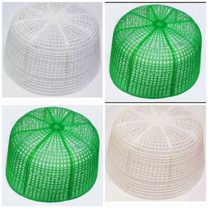 Pack Of 5 Plastic Prayer Cap Namaz Topi For Masjid Donation