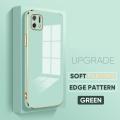 (Free Lanyard) Luxury 6D Plating Case for OPPO A16E / A16K  Back Cover Soft Silicone Square Frame Shiny Bling Phone Cases. 