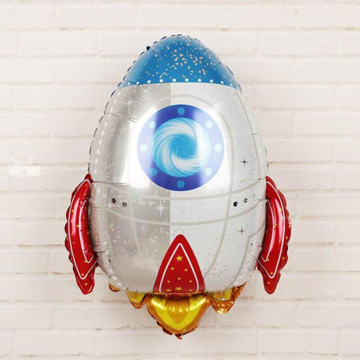 ROCKET FOIL BALLOON FOR SPACE THEME PARTY DECORATION ( 14 INCH )
