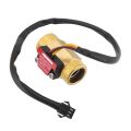 1 Piece of Yf-B1 Turbine Water Flow Sensor G1 / 2 Inch Electromagnetic Brass In-Line Hall Switch Male Thread 1-25 L/Min. 