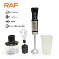 RAF 4-in-1 Hand Blender Set R.292 – Chopper, Jar and Whisker – Powerful 600W. 