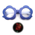 Flower shaped Diffraction Refraction Glasses-3D Rave Grating Special Effect Eyewear Rainbow For Christmas light shows. 