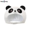 Panda Hood Hat Universal Black Eye Circle Panda Plush Hat. 