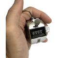 Tally Counter Hand Held Clicker 4 Digit Chrome Palm Golf People Counting Club. 