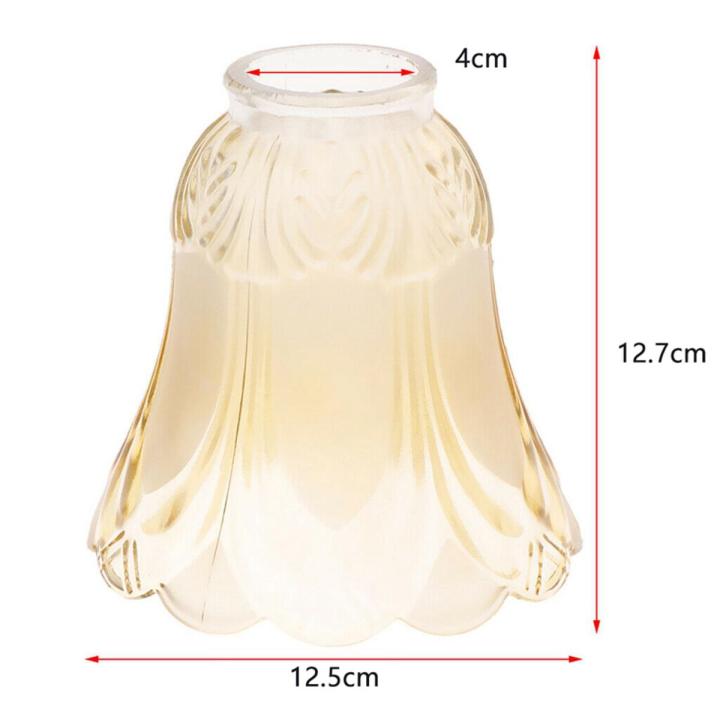 Ceiling Fan Chandelier Frosted and Clear Glass Lamp Shade Replacement