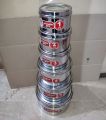 6 Pcs Different Sizes Storage Boxes with Lids Heavy Stainless Steel. 