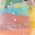 pack of 6 file folder,My Clear Button Bag 9C Plastic Transparent Foolscap - Legal Paper Size File Folders for School and Office Assorted Colors[pack of6]. 