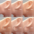 925 Sterling Silver Small Hoop Earrings For Women Ear Bone Hoop Simple Mini Small Round Circle Earrings Silver Earrings Hoop. 