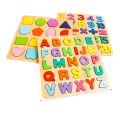 Wooden Alphabets, Numbers & Shapes for Kids Learning-Educational Toys. 