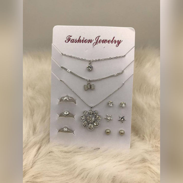 Pack of 9 Jewelry Set For Women/Girls | Daraz.pk