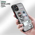 UCUC for Samsung S10 Plus Back Cover Handsome Astronauts Side Printed Pattern Design Phone Cover Frosted Transparent Hard Phone Case. 