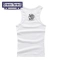 Green forest Male Vest Top Comfortable Summer Men Vest Skinny Undershirt. 