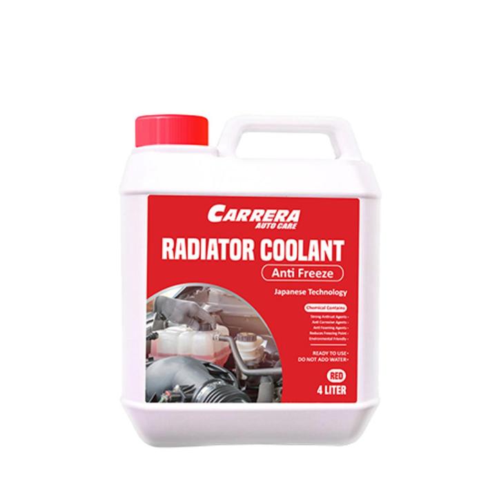 Carrera Radiator Coolant - Car Coolant - Anti Rust Coolant - Anti Freeze Coolant - Heavy Duty Car Coolant - Long Life Radiator Coolant 4 Litre (AntiFreeze Red)