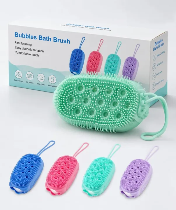 Silicone%20Body%20Scrubber%20Brush%20%7C%20Double%20Sided%20Bubble%20Bath%20Shower%20Brush%20%7C%20Soft%20Silicone%20Exfoliating%20Body%20Scrubber%20%7C%20Massage%20&%20Deep%20Cleaning%20Bath%20Brush%20%7C%20Body%20Wash%20Cleaning%20Tool%20-%20Image%202
