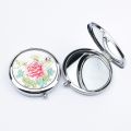 Mini Makeup Compact Pocket Mirror Flower Butterfly Bamboo Metal Portable Two-side Folding Makeup Mirror Vintage Cosmetic Mirrors. 