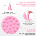 Shampoo Massager Brush Scalp Hair Scrubber with Soft Silicone Bristels For All Type Of Hairs Straight Curly Wet Dry For Men Women Children (Random Colors). 