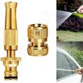 Brass Nozzle Water Spray Gun Jet Hose Nozzles Pipe High Pressure For Car,Bike,Window Cleaning Sprayer And Plants Gardening Washing (Without Pipe) Golden. 