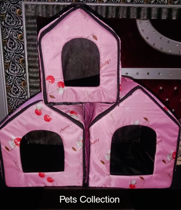 Soft Pet Indoor House For Cats & Puppies (Size & Color choice available(S, M, L)