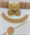 Jewellery New collection Jewellery Set for girls Latest Design Necklace,Earrings,Mathapati - Golden Artical 657320. 