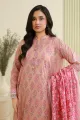 Zellbury Unstitched 3 Piece Lawn Shirt Shalwar Dupatta - 0878 Suit For Women - Cambric Bottom Lawn Dupatta - Essential Unstitched Collection - Unstitched Fabric For Women - Summer - Aug Arrivals. 