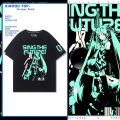 Anime Hatsune Miku Cotton T-shirt Cartoon Couple Print Short-sleeved T-shirt Women and Men Harajuku with Style Couple Loose. 