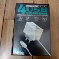 Imported High Quality Original 4 USB Charger 4.1A / Original Fast Charger / Adaptive Quick Wall Travel Adapter / Imported Charger / Mobile Charger / 4 USB Charger / Smartphone 4 USB Charger Art # 4.1A (1 Pcs). 