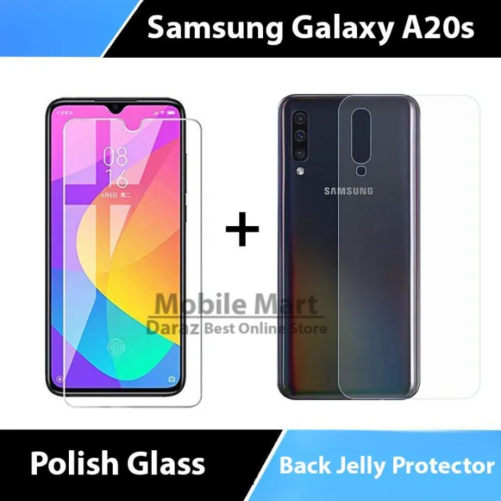 2-in-1%20Combo%20Pack%20For%20Samsung%20Galaxy%20A20s%20-%20Tempered%20Glass,%20Back%20Hydrogel%20Film%20-%20Image%203