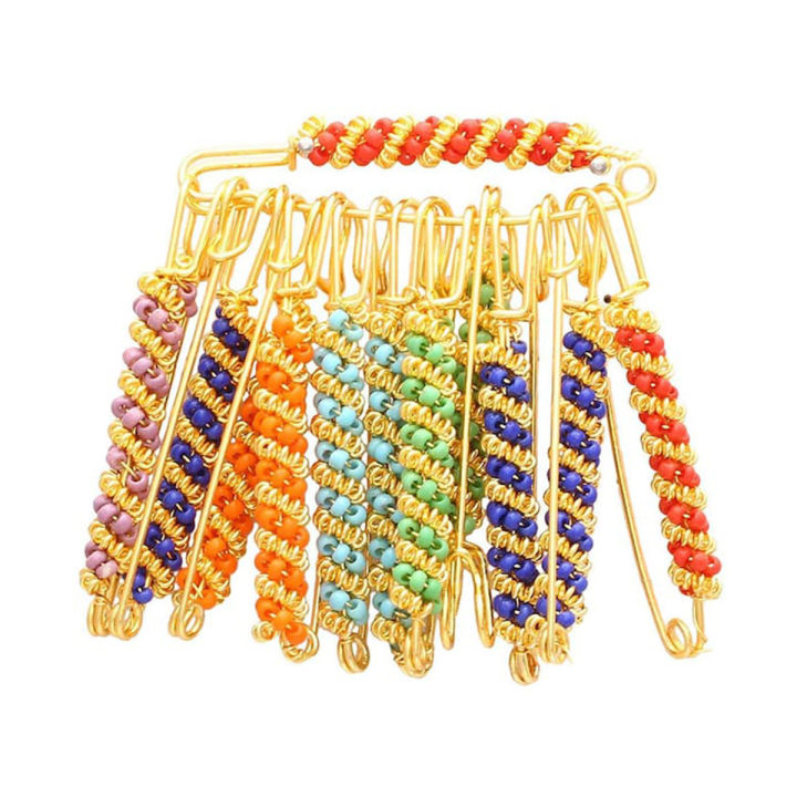 6 Pins Set - New Hijab Safety Pins, Scarf Pins for Muslim Women