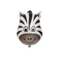 ZEBRA FOIL BALLOON JUNGLE THEME FOIL BALLOON ( 14 INCH ). 