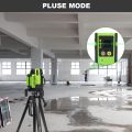 Laser Leveler Green Beam Multi-Line Huepar -Four Vertical and One Horizontal Lines with Down Plumb Dot -Alignment Self-leveling Cross Line Laser Tool -360° Rotating Base, Hard Carry Case Included L141G. 